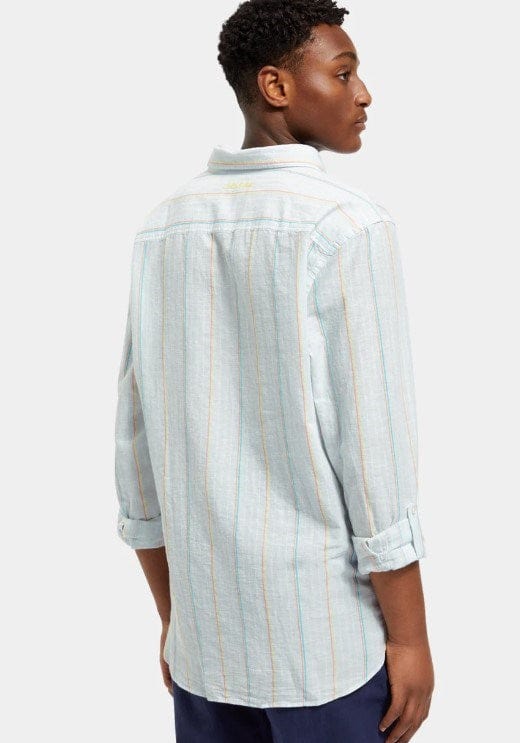 Load image into Gallery viewer, Regular-Fit Yarn-Dyed Striped Shirt
