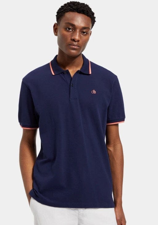 Scotch & Soda Mens Tipping Polo Shirt