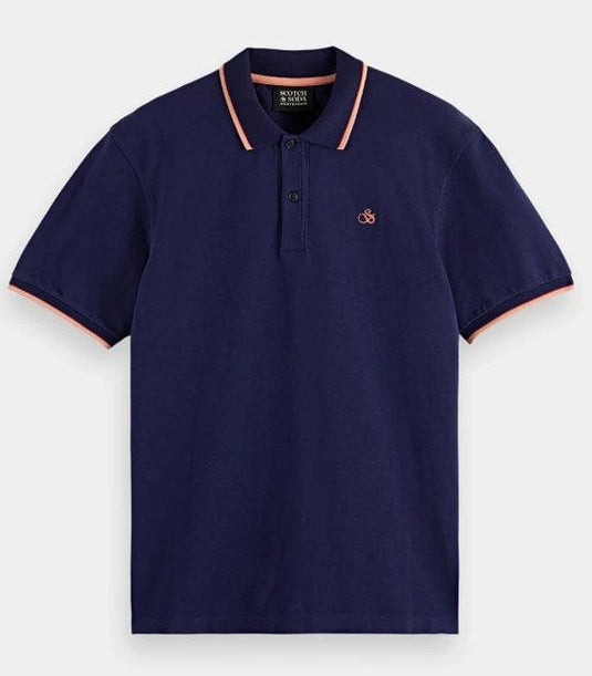 Scotch & Soda Mens Tipping Polo Shirt