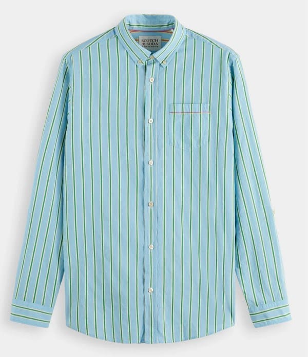 Load image into Gallery viewer, Dobby Striped Button Down Shirt
