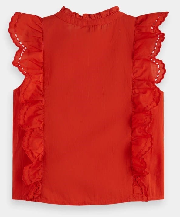 Load image into Gallery viewer, Scotch &amp; Soda Girls Sleeveless Broderie Anglaise Top
