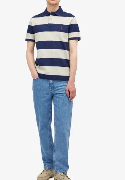 Load image into Gallery viewer, Ralph Lauren Mens Rugby Stripe Polo Shirt
