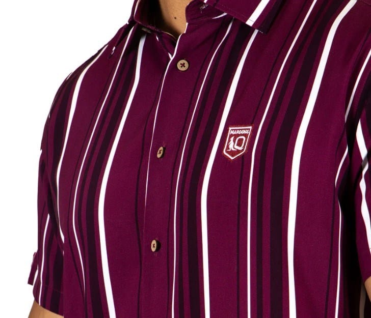 Load image into Gallery viewer, NRL Mens QLD Maroons Sorrento Party Shirt
