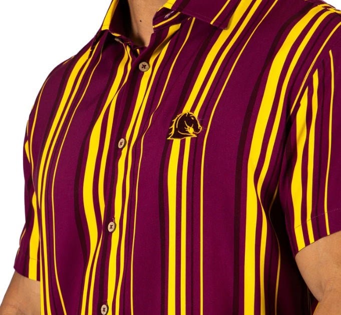 Load image into Gallery viewer, NRL Mens Broncos Sorrento Party Shirt
