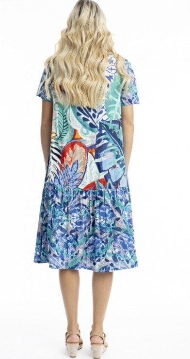 Load image into Gallery viewer, Orientique Womens Cayman Dress Midi Patch
