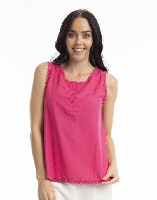 Load image into Gallery viewer, Orientique Womens Essentials Linen Blend Cami
