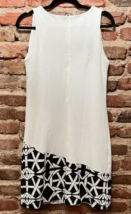 Load image into Gallery viewer, Desigual womens Sleeveless Vest Hello Blanco in Black/White Dress
