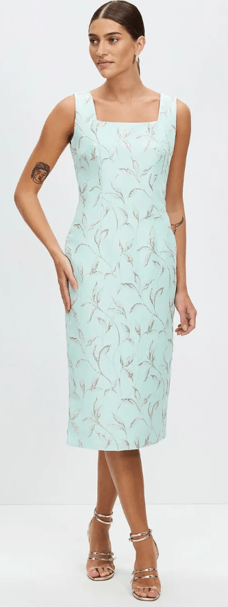 Load image into Gallery viewer, Pink Ruby Chic Midi Dress - Mint Color
