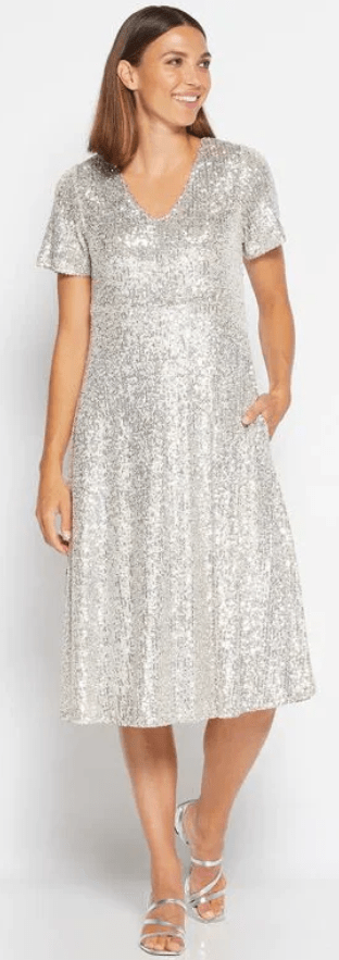 Load image into Gallery viewer, Philosophy Womens Cocktail Sequin Dress | Sparkle
