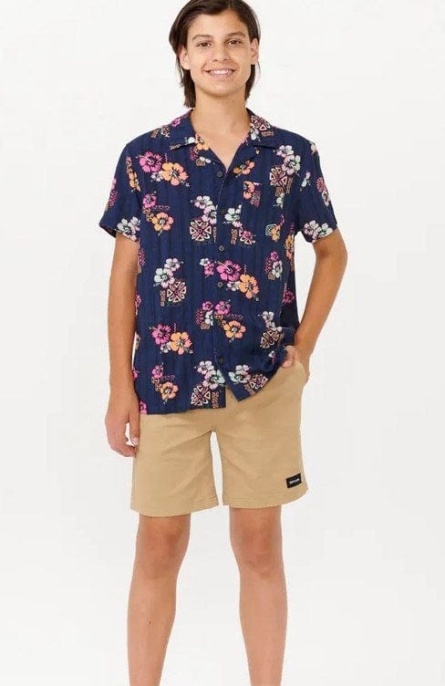 Load image into Gallery viewer, Rip Curl Boys Hoffman Short Sleeve Shirt
