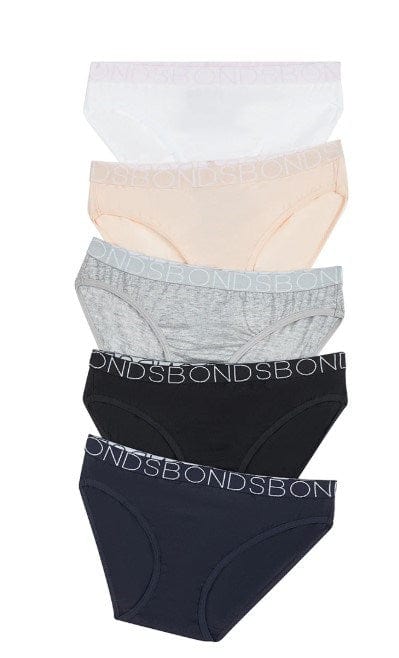 Bonds Girls 5 Pack Bikini PLM