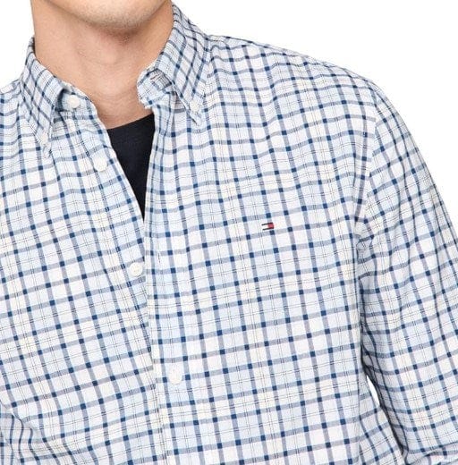 Load image into Gallery viewer, Tommy Hilfiger Mens Flex Poplin Tommy Tartan Shirt
