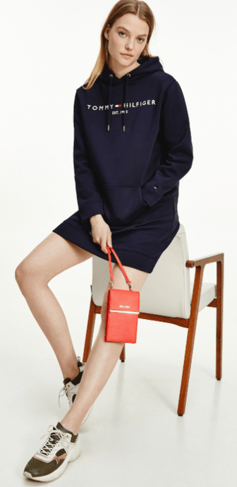 Tommy Hilfiger Womens Hoodie Dress