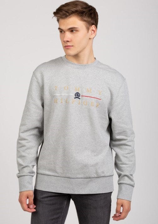 Tommy Hilfiger Mens Wcc Icon Crest Heath Sweatshirt