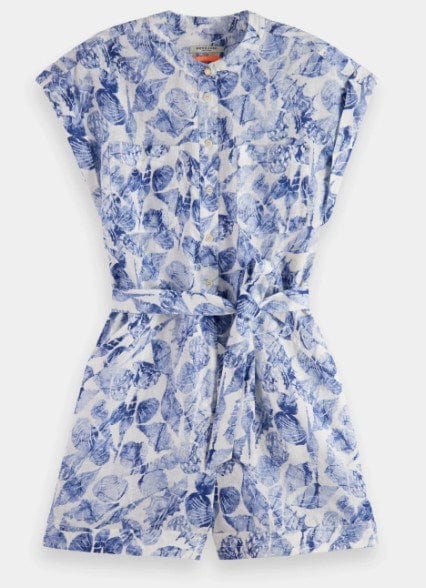 Load image into Gallery viewer, Scotch &amp; Soda Womens Linen Printed Playsuit
