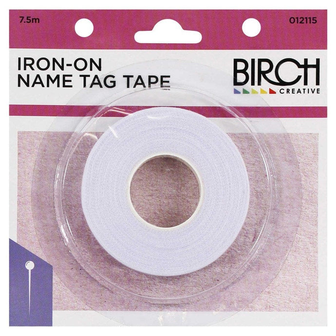 Birch Iron On Name Tag Tape 7.5MT