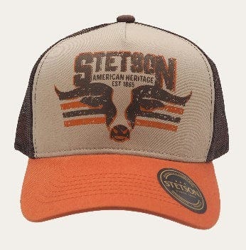 Load image into Gallery viewer, Stetson Longhorn Trucker Cap Orange
