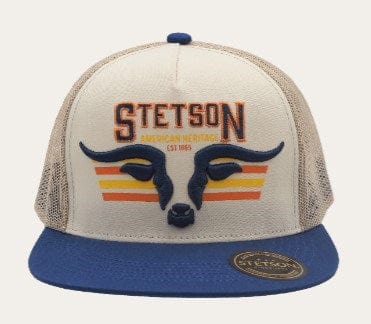 Load image into Gallery viewer, Stetson Longhorn Trucker Cap Blue
