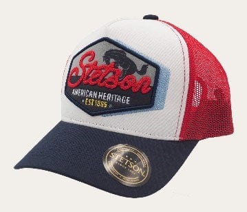 Load image into Gallery viewer, Stetson Bronco Trucker Cap Red
