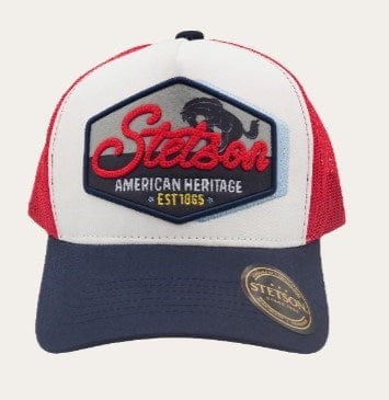 Load image into Gallery viewer, Stetson Bronco Trucker Cap Red
