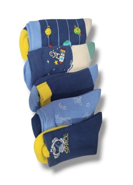 Me Master Boys Space 5 Pack Socks