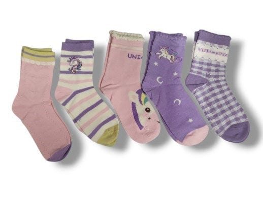 Me Master Girls Unicorn 5 PCs Socks