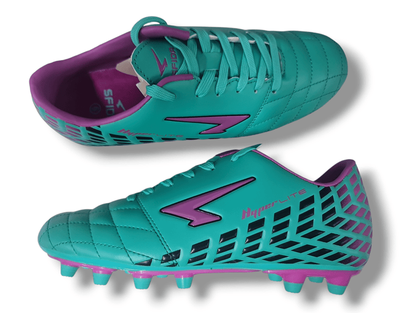 Load image into Gallery viewer, Sfida Junior Kids Katana Junior Football Running Aqua/ppl Shoes
