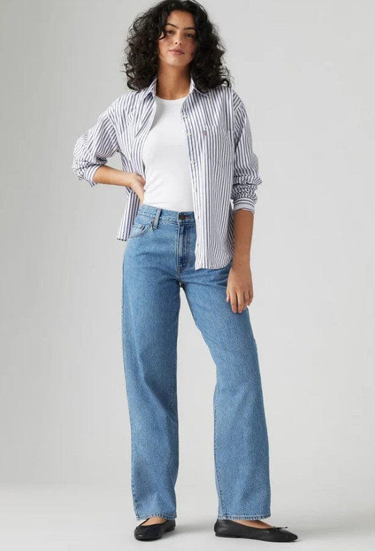 Levis Womens Baggy Dad Jeans - Own it Stone