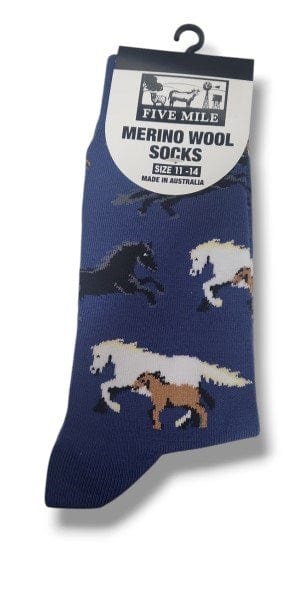 Five Mile Merino Socks - Horse