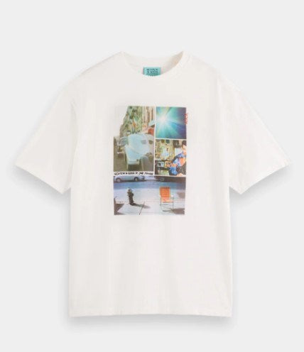 Load image into Gallery viewer, Scotch &amp; Soda Mens Scotch Soda x Joe Jonas Washed Photo Print T-Shirt
