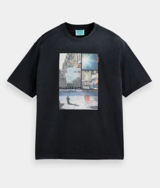 Load image into Gallery viewer, Scotch &amp; Soda Mens Scotch Soda x Joe Jonas Washed Photo Print T-Shirt
