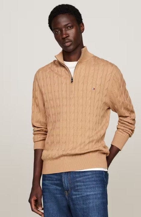 Load image into Gallery viewer, Tommy Hilfiger Mens Cable Knit Half Zip
