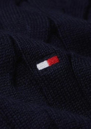 Load image into Gallery viewer, Tommy Hilfiger Mens Classic Cotton Cable Buttons Mock
