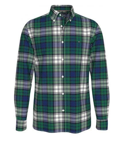 Load image into Gallery viewer, Tommy Hilfiger Mens Green Check Shirt
