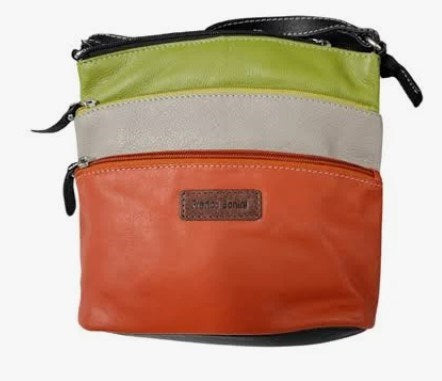 Franco Bonini Womens Small 3 Zip Bag