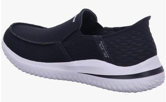 Skechers Mens Slip-Ins: Delson 3.0 - Cabrino / Vegan - Black Colour