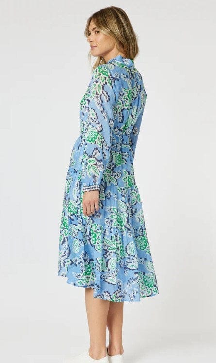 Load image into Gallery viewer, Gordon Smith Womens Coastal Print Button Dress
