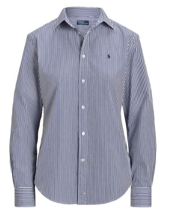 Load image into Gallery viewer, Ralph Lauren Womens Striped Shirt - Blue/White
