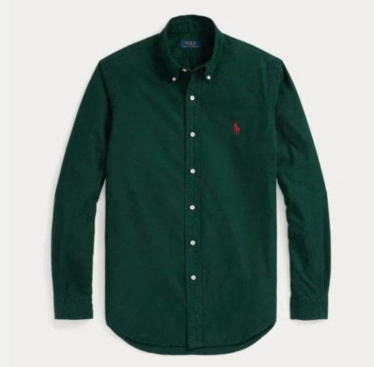 Ralph Lauren Mens Cotton Fit Shirt - Green