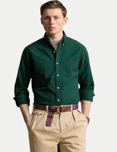 Load image into Gallery viewer, Ralph Lauren Mens Cotton Fit Shirt - Green
