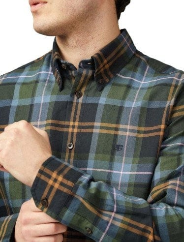 Ben Sherman Mens Oversized Tartan Check Shirt