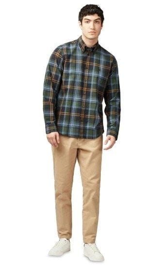 Ben Sherman Mens Oversized Tartan Check Shirt