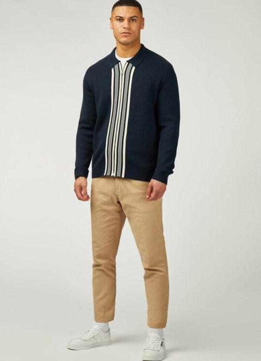 Ben Sherman Mens Textured Zip Through Jacket