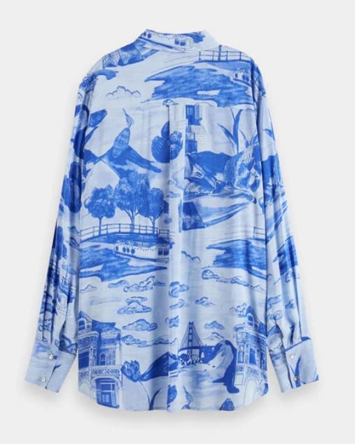 Load image into Gallery viewer, Scotch &amp; Soda Printed Relaxed Fit Shirt
