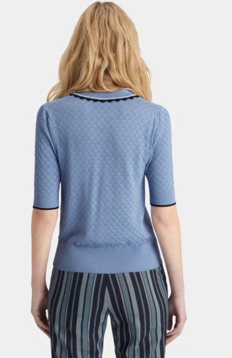 Load image into Gallery viewer, Scotch &amp; Soda Womens Pointelle Collared Knitted Top
