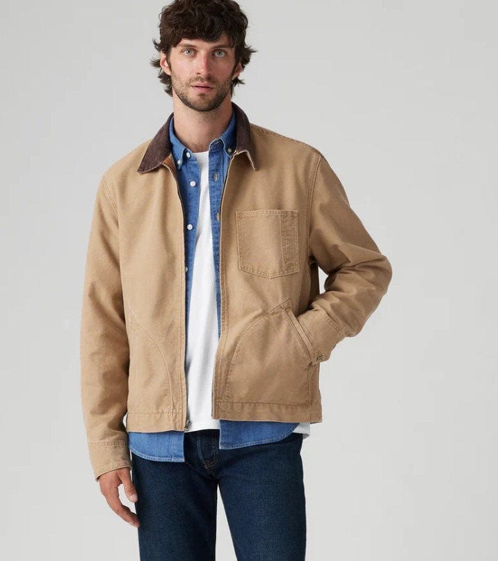 Load image into Gallery viewer, Levis Mens Full-Zip Mechanics Jacket - Neutral
