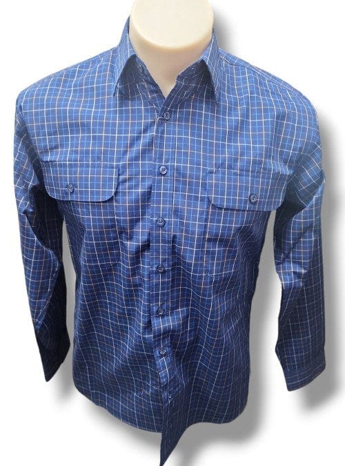 Bisley Mens Long Sleeve Shirt - Navy