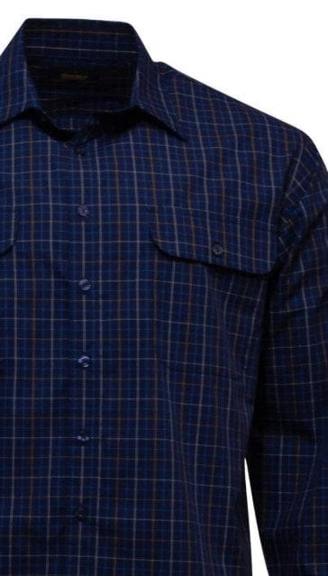 Bisley Mens Long Sleeve Shirt - Navy