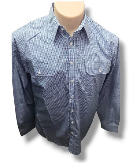 Bisley Mens Long Sleeve Shirt - Navy