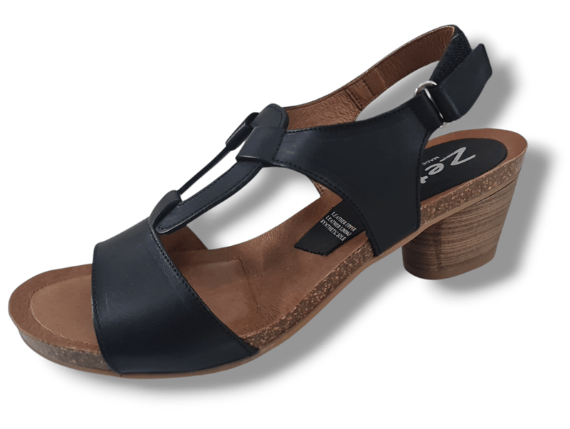 Load image into Gallery viewer, Zeta Womens Bora Black Snadal Shoes
